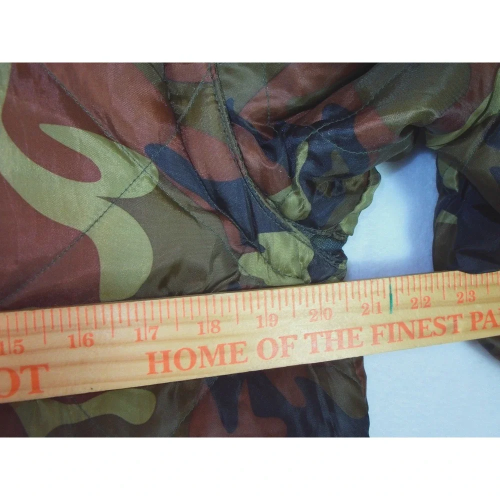 TEN WEST Boy's 14/16 Reversible Camo Quilted‎ Puffer Jacket  Removable Sleeves